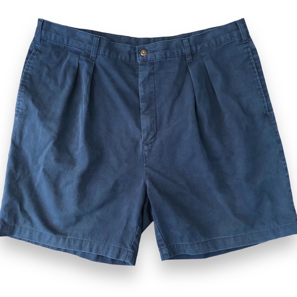 Ralph Lauren Navy Flat Front Bermudas Shorts - Picture 2 of 8